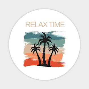 Relax Time vor Vacation in Summer Magnet